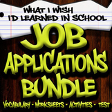 Job Application Unit - Special Education High School (Prin
