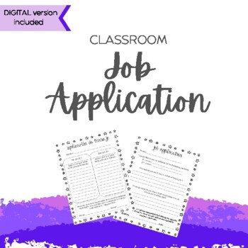 Preview of Job Application/Solicitud de empleo