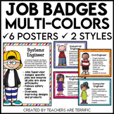Job Badges for STEM and Science in Multi-Colors
