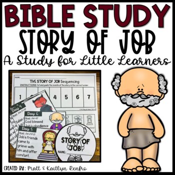 Preview of Job Bible Lessons Kids Homeschool Curriculum | Sunday School