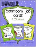 Job Cards for Classroom Job Chart BUNDLE:  64 Kids, Owl, a