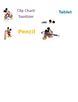 Mickey Mouse Job Chart
