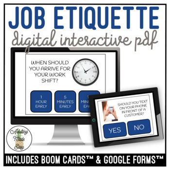 Preview of Job Etiquette Digital Interactive Activity