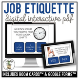 Job Etiquette Digital Interactive Activity
