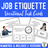 Job Etiquette Task Cards