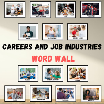 Preview of Job Industries and Careers Vocational Word Wall