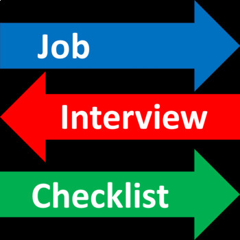 Preview of Job Interview Checklist FREE