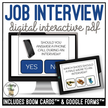 Preview of Job Interview Digital Activity