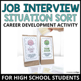 Job Interview Situation Sort High School Career Developmen
