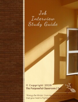 Preview of Job Interview: Study Guide & Interactive Workbook: Distance Learning