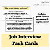 Job Interview Task Cards