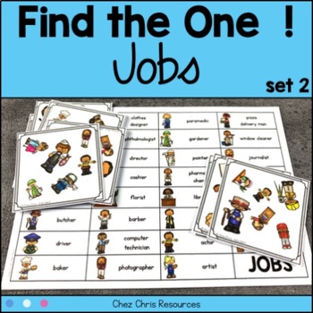 Job Names Game and Flashcards (Set 2) by Chez Chris | TPT