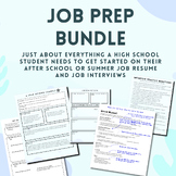 Job Readiness Bundle: After School / Summer Job Support fo