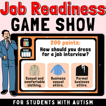 Preview of Job Readiness GAME: Learn about Cover Letters, Resumes, Interviews for Teens