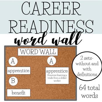 Preview of Job Readiness,  Vocational Word Wall