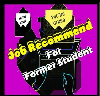 Preview of Job Recommendation Letter for Former Student {EDITABLE)