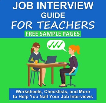 Preview of Sample Product: Job Interview Guide for Teachers - Workbook