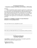 Job Site Professional Behavior Packet