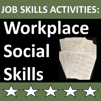 Preview of Job Skills Activities for Workplace Social Skills