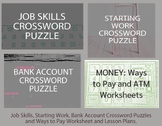 Job Skills Crossword Puzzles and Money Management Workshee