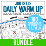 Job Skills Daily Warm Up Worksheets BUNDLE