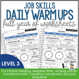 Job Skills Daily Warm Up Worksheets Level 3