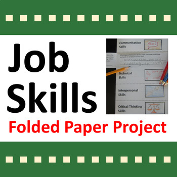 Preview of Job Skills Folded Paper Activity