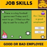 Job Skills Good or Bad Employee? Boom Cards