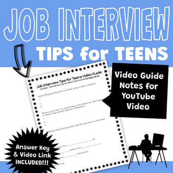 Preview of Job Skills JOB INTERVIEW TIPS Video Guide