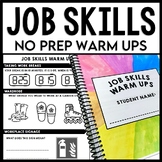 Job Skills - Life Skills Warm Up - Vocational Skills - BUNDLE # 2