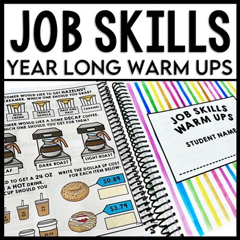 Preview of Job Skills - Life Skills Warm Up - Vocational Skills - BUNDLE
