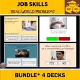 Job Skills- Problems at Work- 4 Boom Card Activities