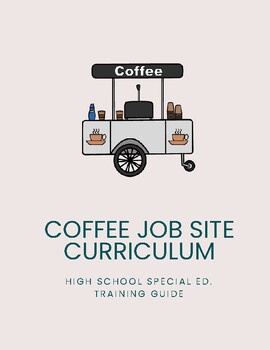 Preview of Job Training Curriculum for Coffee Specific Jobs - with SymbolStix
