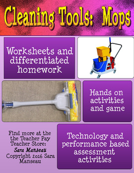 Preview of Job and Life Skills Lessons: Mops Unit