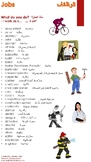 Jobs (الوظائف) Reference Sheet