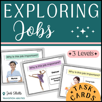 Preview of Jobs Activity | Special Ed Vocational Skills Exploration | TASK CARDS