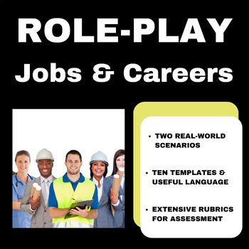 Preview of Jobs & Careers: 2 Role-Plays with TEMPLATES