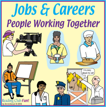 Preview of Jobs, Careers, Work, Labor Day: People Working Together Bundle