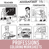 Jobs Coloring Worksheets and Activity Book
