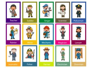 Preview of Jobs Flashcards for Kids