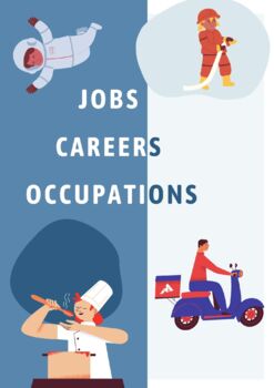 Preview of Jobs, Occupation and Careers Project & Vocaulary (Interactive, Online Learning)