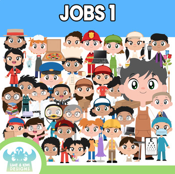 Preview of Jobs/Occupations 1 Clipart (Lime and Kiwi Designs)