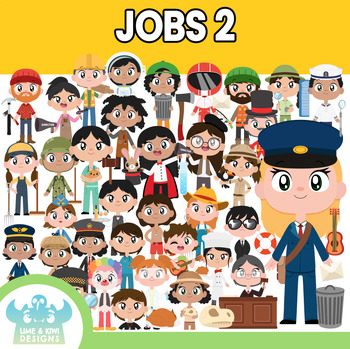 Preview of Jobs/Occupations 2 Clipart (Lime and Kiwi Designs)