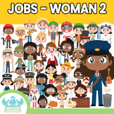 Jobs Occupations - Woman 2 Clipart (Lime and Kiwi Designs)