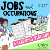 Jobs and Occupations Unit - (Posters + Learning Stations)