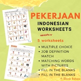 Jobs and Occupations in Indonesian (Worksheets & Answer Ke