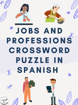 Preview of Jobs and Professions Crossword Puzzle/Crucigrama Trabajos - Spanish