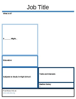 Preview of Jobs in Science - Career Brochures