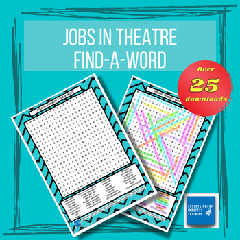 Preview of Jobs in Theatre Find a Word