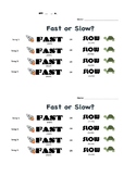 Fast or Slow Exit Ticket